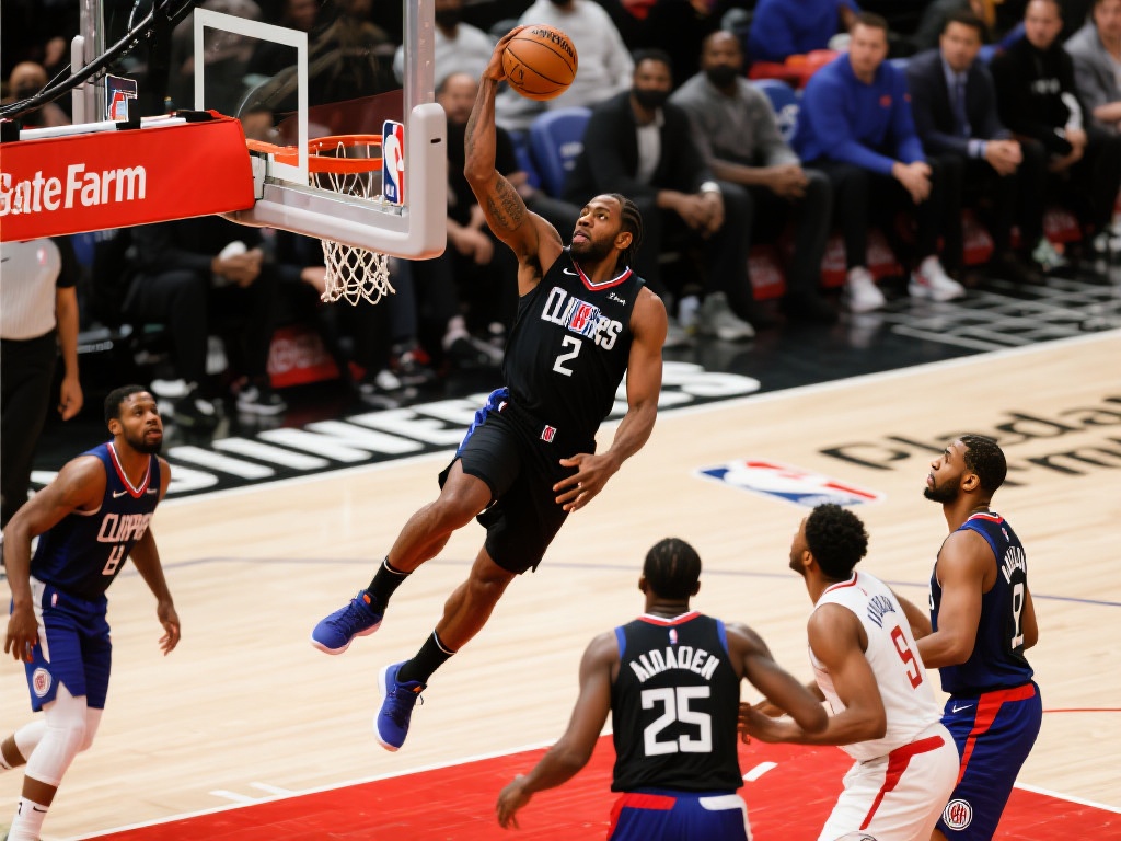 伦纳德一条龙霸气劈扣,默里强势回应震撼暴扣 值得一提的是,这一扣篮不仅仅是个人能力的